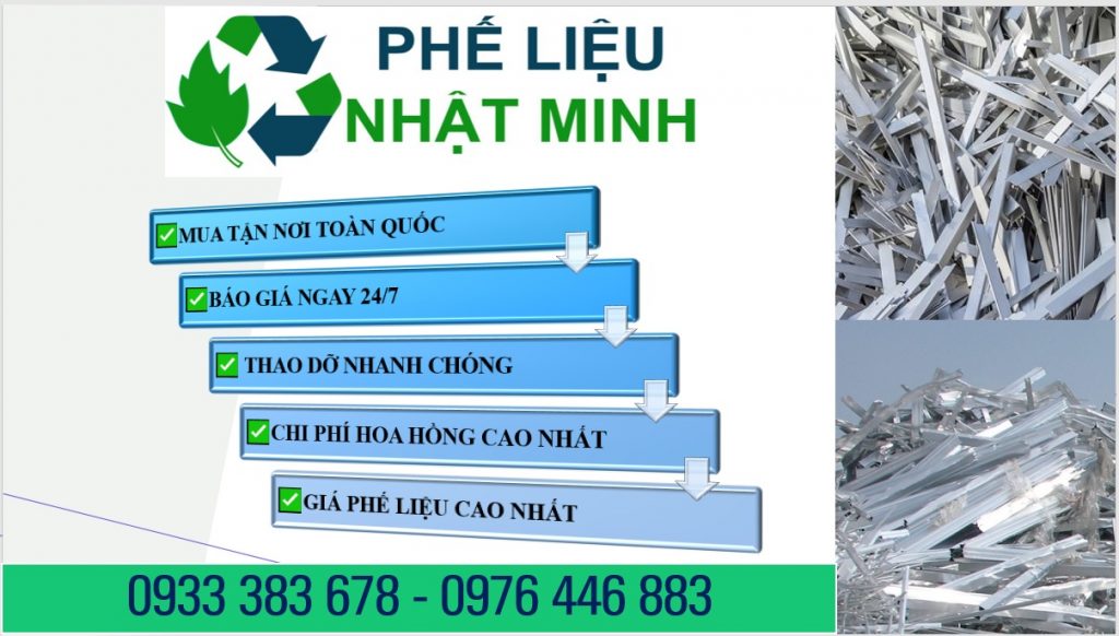 Các loại phế liệu nhôm được Nhật Minh thu mua