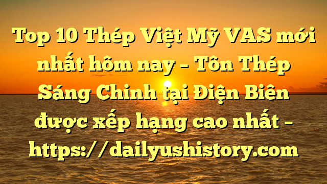 Top 10 Thép Việt Mỹ VAS mới nhất hôm nay – Tôn Thép Sáng Chinh tại Điện Biên  được xếp hạng cao nhất – https://dailyushistory.com